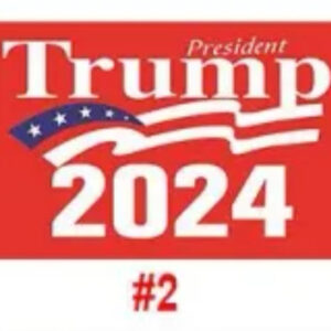 Red Trump 2024 Flag
