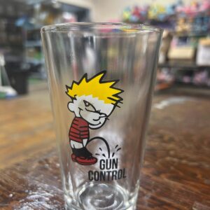 No Gun Control Pint Glass